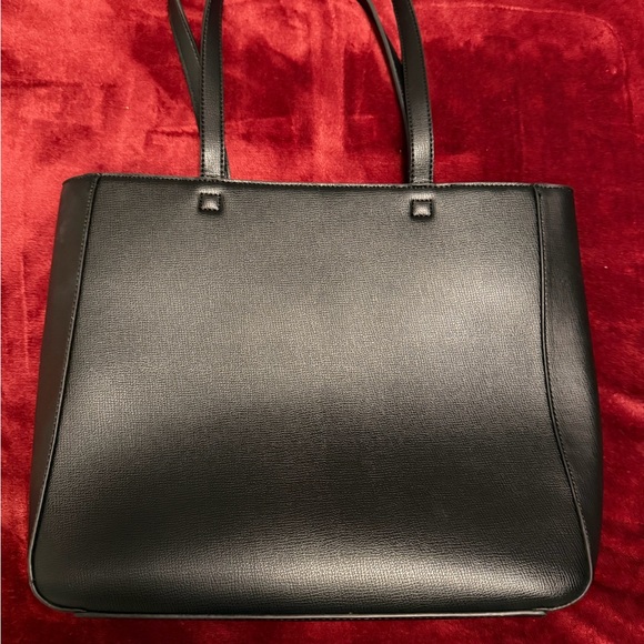 Karl Lagerfeld Black Tote with Eiffel Tower Patch - Picture 3 of 6